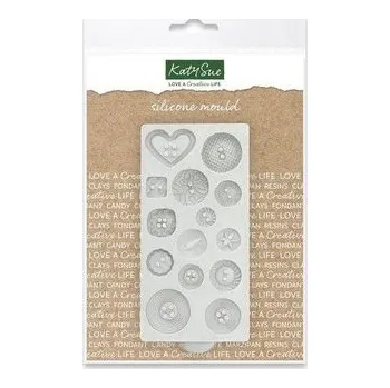 Forma na pečení Silikonová formička knoflíky - Katy Sue