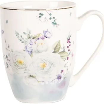 Clayre & Eef - Porcelánový hrnek BUTTERFLY BUTMU