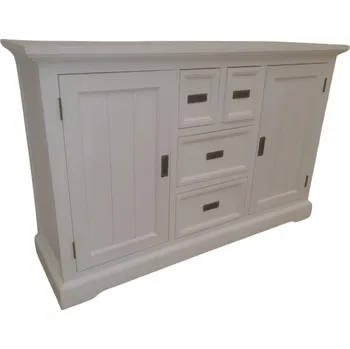 Komoda Dřevěná komoda akácie Olympia bílá