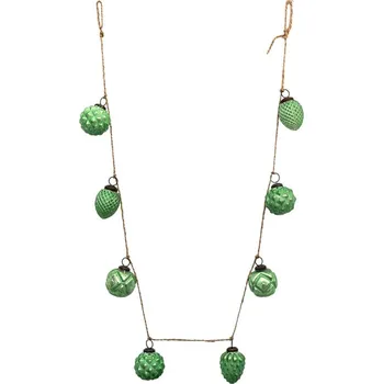 Vánoční ozdoba Clayre & Eef - Girlanda ze skleněných ozdob 6GL3704