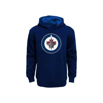 Chlapecká mikina Dětská Mikina NHL Outerstuff Winnipeg Jets Prime Pullover Fleece (tm. modrá), Velikost 10-12 let (150 - 160 cm)