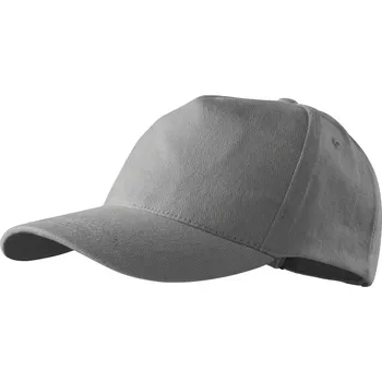 Čepice MALFINI Čepice s kšiltem 307 pětipanelová, barva starostříbrná 25, vel. UNI