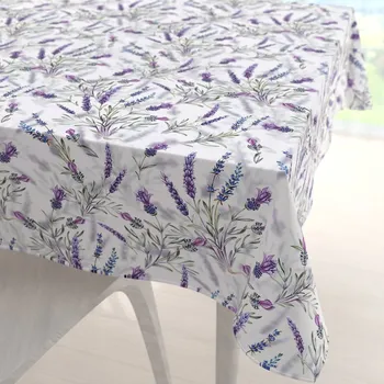 ubrus Teflonový čtvercový ubrus TF-072 Levandule na bílém 40x40 cm