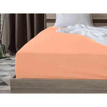 Prostěradlo Jersey prostěradlo EXCLUSIVE meruňkové 180 x 200 cm