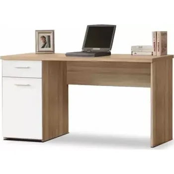Psací stůl PC stůl EGON - dub sonoma/bílá - SLEVA 3% s kodem radost25
