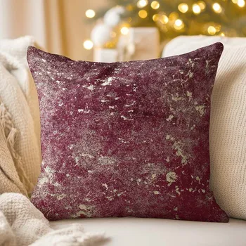 Povlak na dekorativní polštářek Sametový povlak na polštář Isabela IBL-006 Gold Design vínový 30 x 50 cm