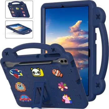 Pouzdro na tablet VSECHNONAMOBIL 91849 FANY Dětský kryt na tablet pro Samsung Galaxy Tab S10+ tmavě modrý