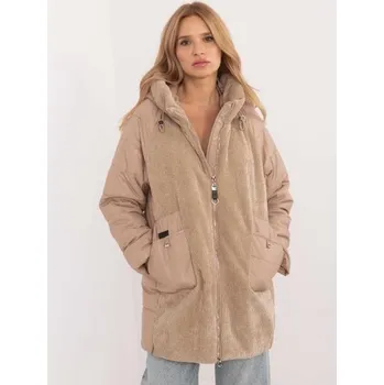 Velbloudí přechodová bunda s manšestrovými vsadkami