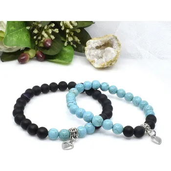 Náramek Mijabijoux Partnerské náramky z minerálů II MB00429