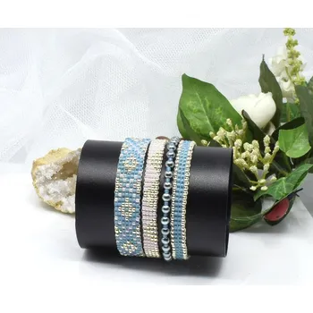 Náramek Mijabijoux Náramek z korálků víceřadý MB00450