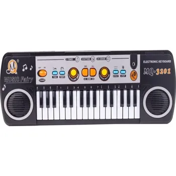 Hudební nástroj pro děti Elektronický klavír s mikrofonem MQ-3201 černý