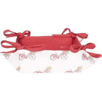 chlebník Clayre & Eef - Košík na pečivo RED BICYCLE RBC47