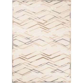 Koberec Moderní koberec Aventura - vlnky 2 - krémový Rozměr koberce: 160x230 cm