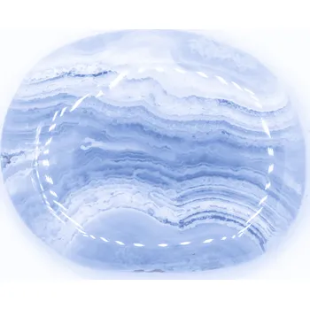 Milujeme Kameny Chalcedon modrý AA - tromlovaná placička 440765