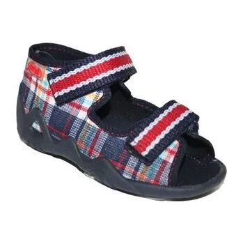 Chlapecké bačkory 250P004 20 - chlapecké sandálky Befado 2SZ káro S 250P004_20