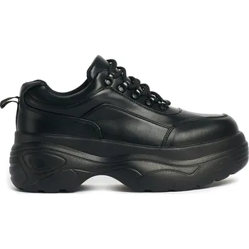 Dámské lodičky boty s klínem - Jennie Striker Black Chunky Bubble Trainers - KOI - KA00333958 - 38