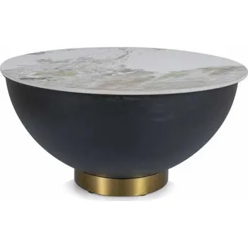 Konferenční stolek Konferenční stolek Pafos A, mramor / černá