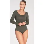 Olivové klasické dámské body M1038 Olive green Velikost: XL