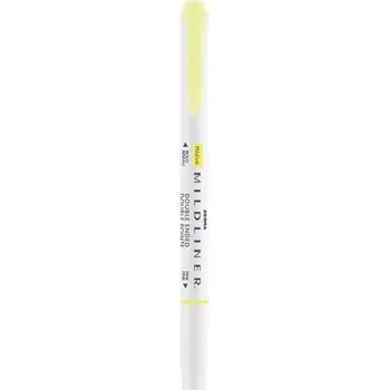 Oboustranný zvýrazňovač "Mildliner Fluorescent", žlutá, 1,4 - 4 mm, ZEBRA 78150