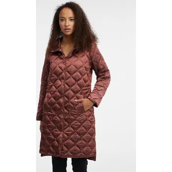 Dámský kabát ORSAY hnědý dámský lehký prošívaný kabát