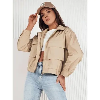 Dámská přechodná bunda ISTAN tmavě béžová