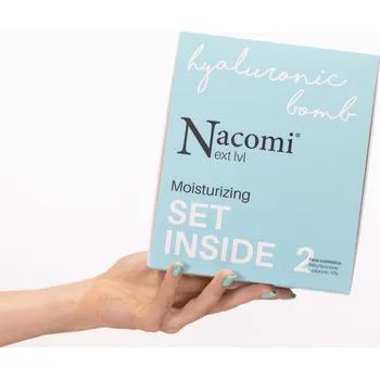 Kosmetická sada Nacomi Next lvl. - Dárková sada - Hyaluronic bomb, hydratace pleti, 2 ks