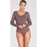 Hnědé klasické dámské body M1038 Brown Velikost: XL
