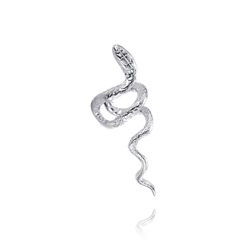 Náušnice MINET Moderní stříbrná záušnice had na levé ucho JMAN0601SE01