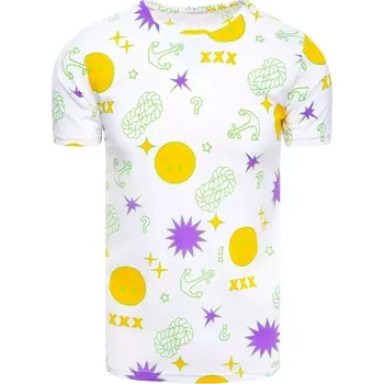 Pánské tričko Bílé tričko s námořním potiskem RX4993 Velikost: 2XL