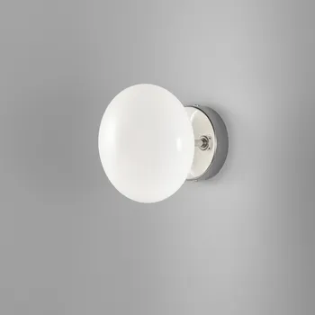 Nástěnné svítidlo Metal Lux Dolce, nástěnné svítidlo 1xG9, chrom/bílé sklo, průměr 15cm