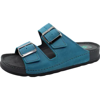 Dámské pantofle SANTÉ Dámské pantofle SANTÉ, model 211/1, barva 87 tyrkysové Velikost: 36