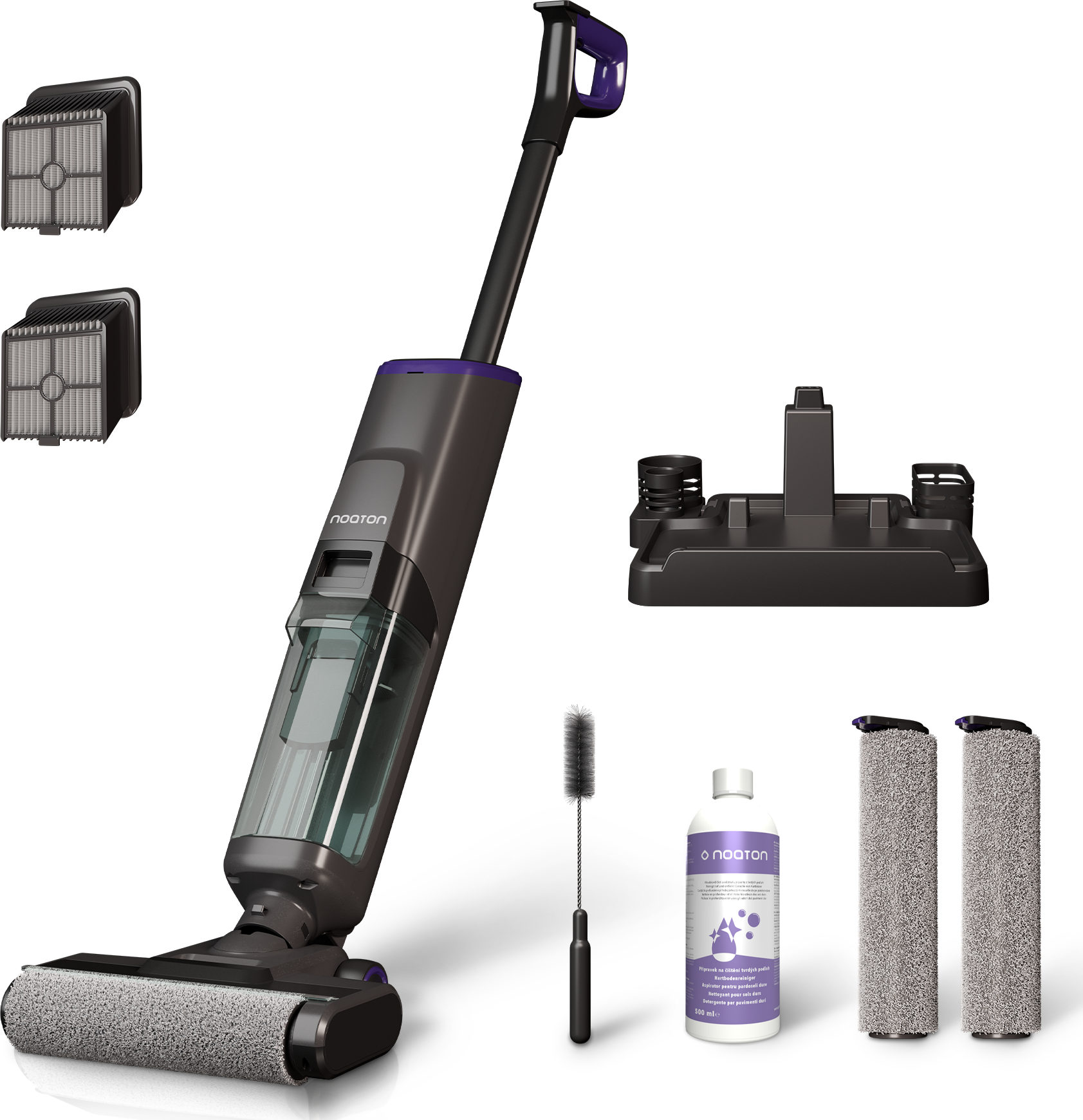 Bezdrátový tyčový vysavač na mokré a suché vysávání, Noaton AVC220 Wet and dry