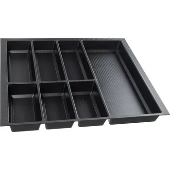 Příborník do zásuvky AGOFORM Příborník Classico Kristall SoftTouch černý pro StrongBox 60 (504 x 474 mm)