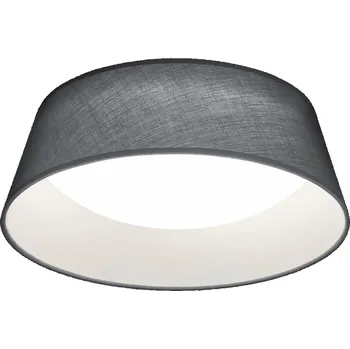 Černé LED stropní svítidlo s textilním stínidlem Ponts – Trio ID_1711438