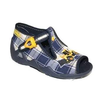 Chlapecké bačkory 217P016 18 - chlapecké sandálky Befado, bagr S 217P016_18