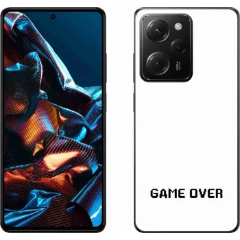 Pouzdro na mobilní telefon Gelový kryt mmCase na Xiaomi Poco X5 Pro 5G - game over bílé pozadí