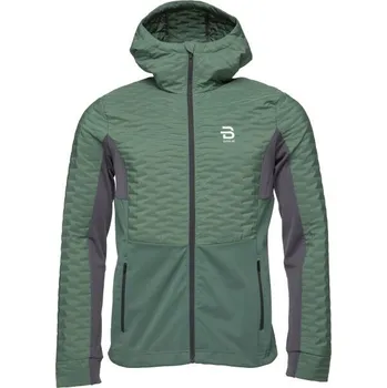 Pánská softshellová bunda Pánská sportovní bunda Daehlie JACKET DEVISE FOR MEN XL Tmavě zelená, Tmavě šedá, Bílá