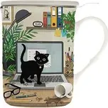 Hrnek 380 ml s pokličkou a sítkem TISXL34H01 BUG ART KIUB