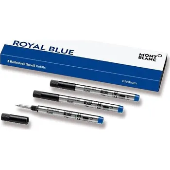 Náplň do psacích potřeb Náplň Montblanc do malých rollerů M 3 ks, modrá