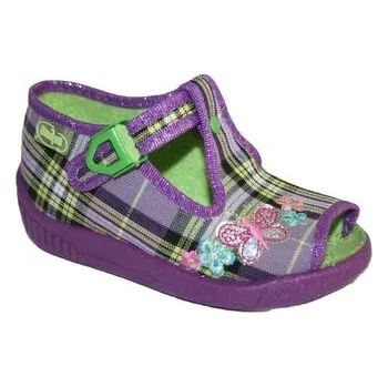 Motýlek 631P238 18 - dív.sandálek, fial.káro, motýlek S 631P238_18