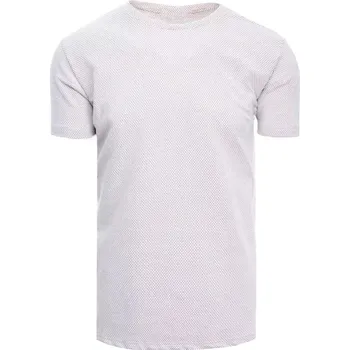 Oblečení a móda Béžové vzorované tričko RX4925 Velikost: 2XL