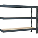Přístavek k regálu Trestles RNC 1600x2200x600, nosnost 2400 kg, 3 police Barva: šedá