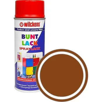 Autolak Wilckens Syntetická vrchní barva ve spreji vysoký lesk 400 ml hnědá, WI.16080300140