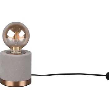 Čtecí lampička Šedá sametová stolní lampa (výška 11 cm) Judy – Trio ID_1711430