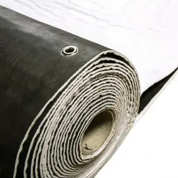 Sorbent HAPPY END Olejový sorpční koberec do kolejiště s kroužky, silný, EXTREM, 145 cm × 24 m - ORTE 14524