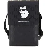 Karl Lagerfeld Saffiano Monogram Wallet Bag Choupette NFT pouzdro černé