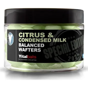 Boilies Wafters Vitalbaits Citrus & Condensed Milk Green 80g 18mm