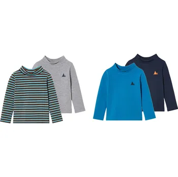 Chlapecké tričko lupilu® Chlapecké termo triko s dlouhými rukávy s BIO bavlnou, 2 kusy