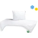 Brotex SET Přikrývka Aloe Vera 140x200cm celoroční 850g + Polštář UNICO AloeVera 70x90cm 900g