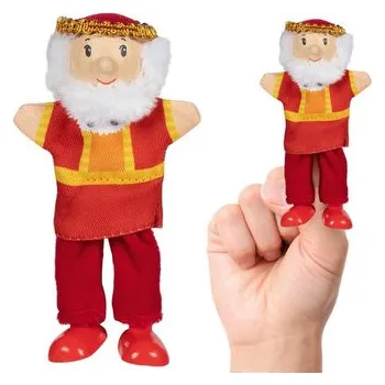 Dřevěná hračka Pacynka na palec król Goki